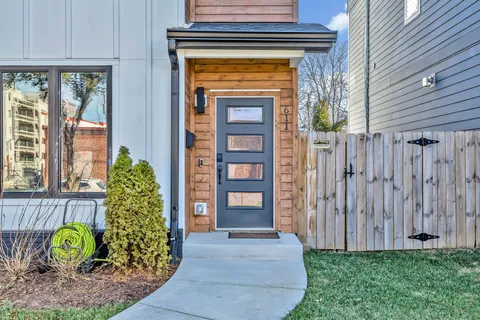 a front view of a house with porch