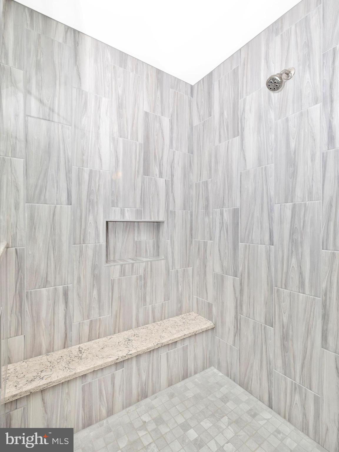 102 Mercer Court, Unit 22 1A Frederick, MD 21701 - Photo 38 of 56 a bathroom with a shower curtain