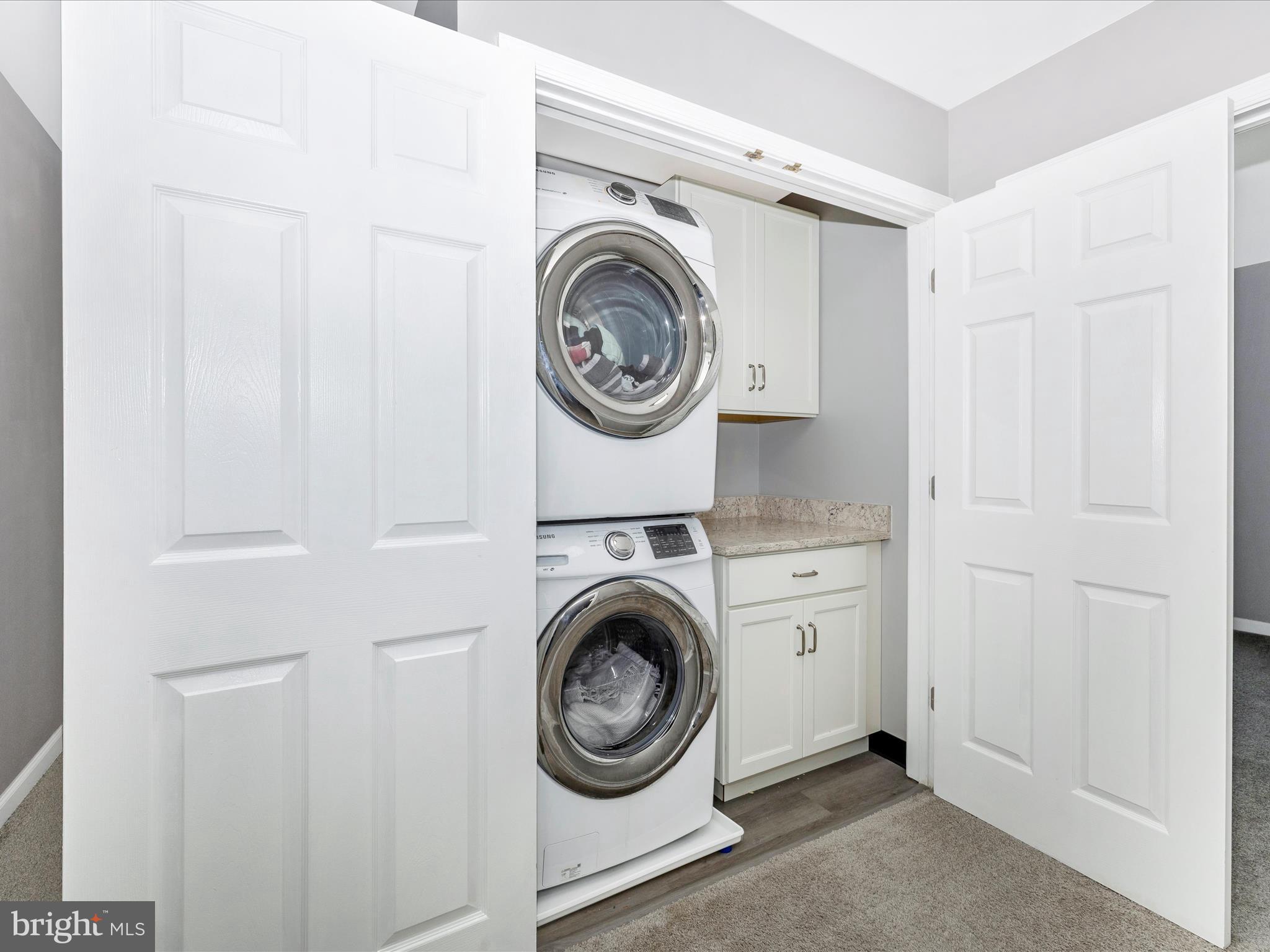 102 Mercer Court, Unit 22 1A Frederick, MD 21701 - Photo 40 of 56 a view of storage and utility room with washer and dryer
