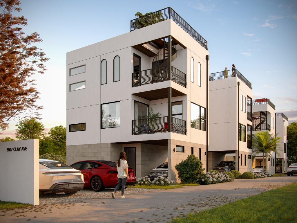 5507 Clay Avenue, Unit 2A Austin, TX 78756 - Photo 3 of 10 a front view of a building with cars parked
