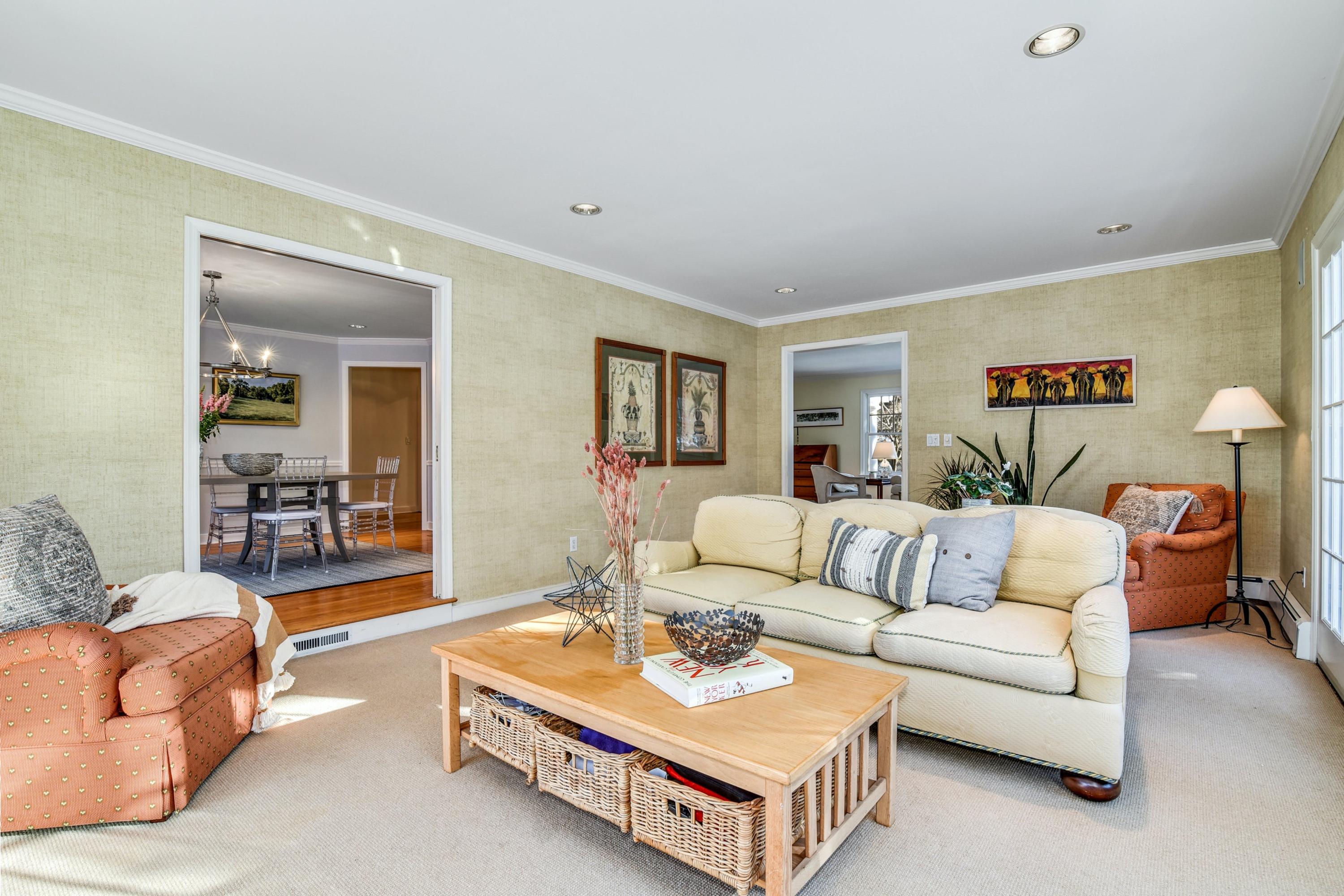 11 Sunset Road Darien, CT 06820 - Photo 7 of 38 a living room with furniture and a wooden floor