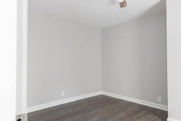 a view of an empty room