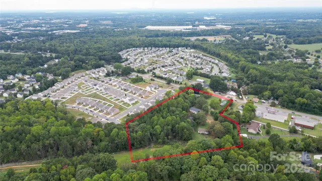 an aerial view of lake