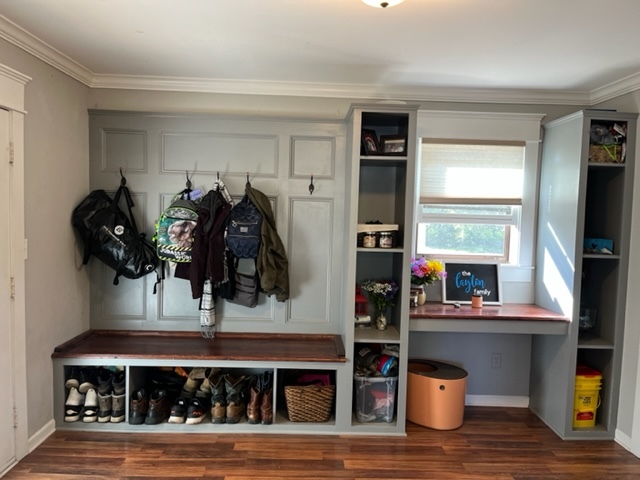 606 North 3rd Street Rochelle, IL 61068 - Photo 15 of 36 a view of walk in closet with clothes and shoes