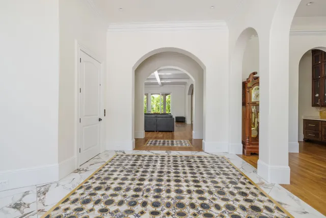 a room with furniture and a wooden floor