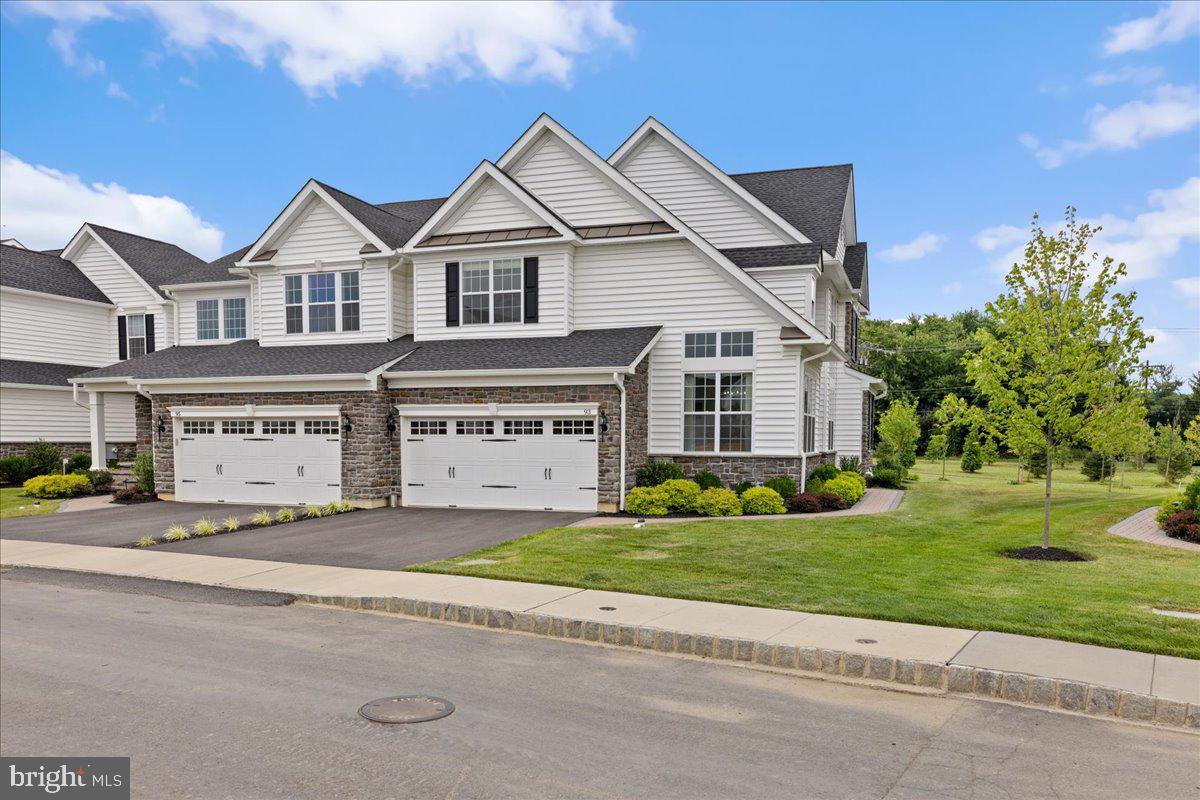 93 Lavender Drive Yardley, PA 19067 - Photo 2 of 47 Front View shows Garage + architectural roof lines