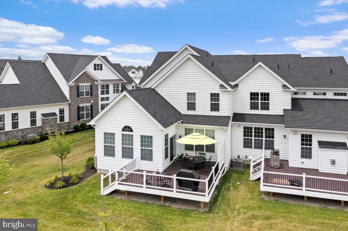93 Lavender Drive Yardley, PA 19067 - Photo 43 of 47 Another view of the oversized rear Deck