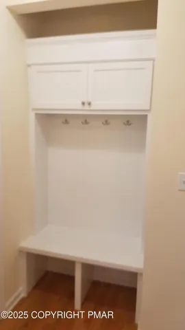 a view of small space with closet