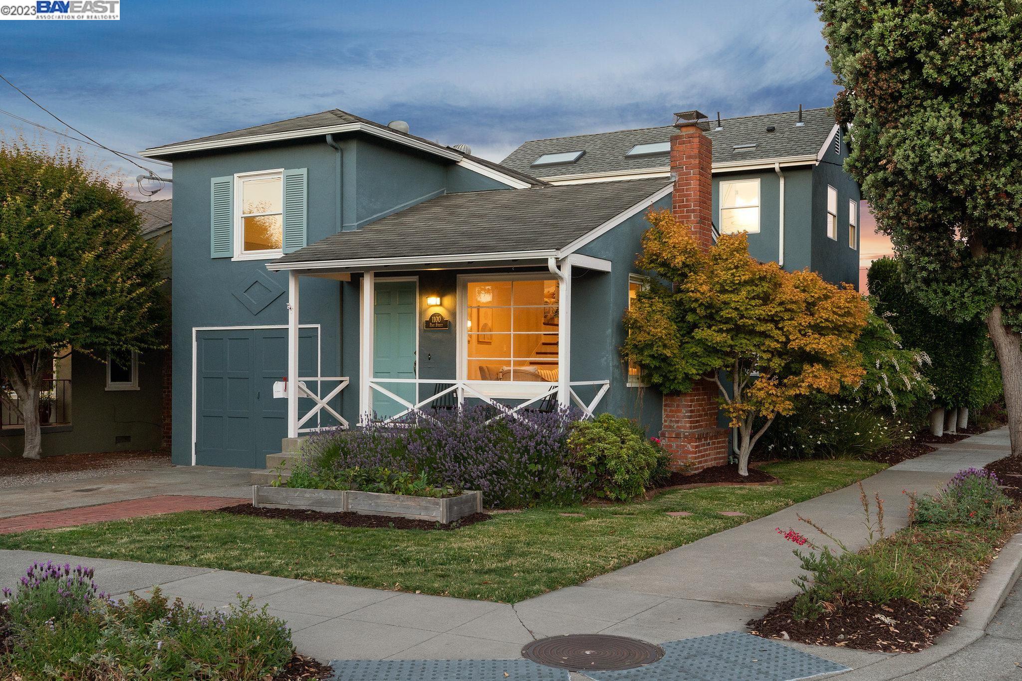 1100 Post Street Alameda, CA 94501 - Photo 1 of 1 a front view of a house with garden