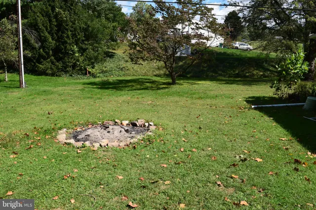 a view of an outdoor space and deck