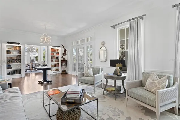 a kitchen with a table and chairs