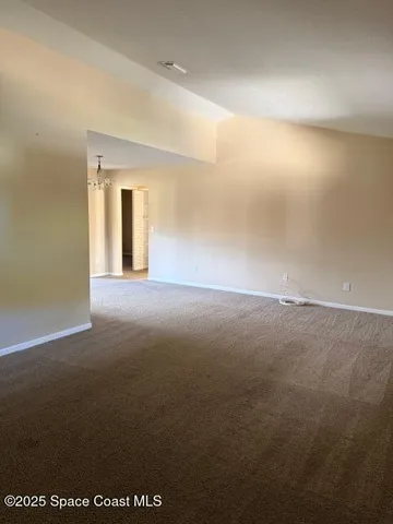 a view of empty room