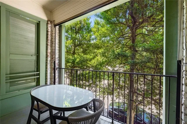 a view of balcony and deck