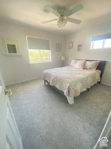 190 600 North Ferron, UT 84523 - Photo 37 of 85 Bedroom featuring carpet floors and a ceiling fan