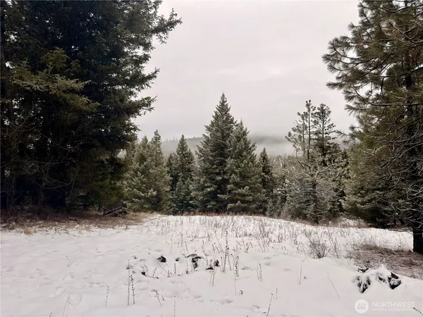 a view of roof covered with snow in outdoor space