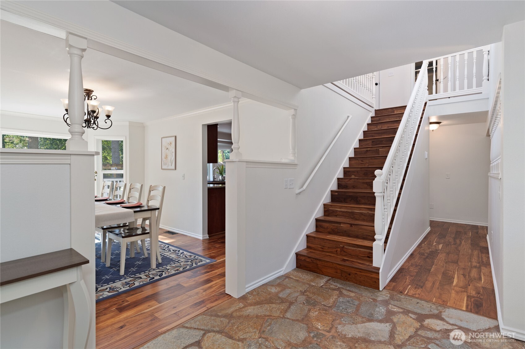 4293 Northwest Westgate Road Silverdale, WA 98383 - Photo 22 of 37 a view of dining room with furniture and wooden floor