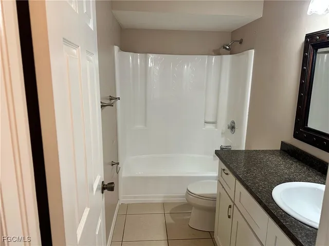 an empty room with closet