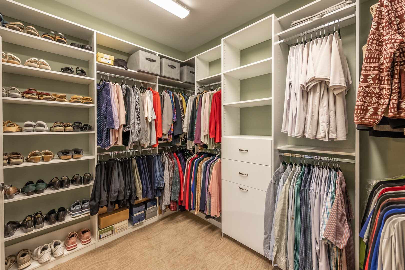 2737 Winton Court West Dundee, IL 60118 - Photo 30 of 52 a view of walk in closet with clothes and shoes