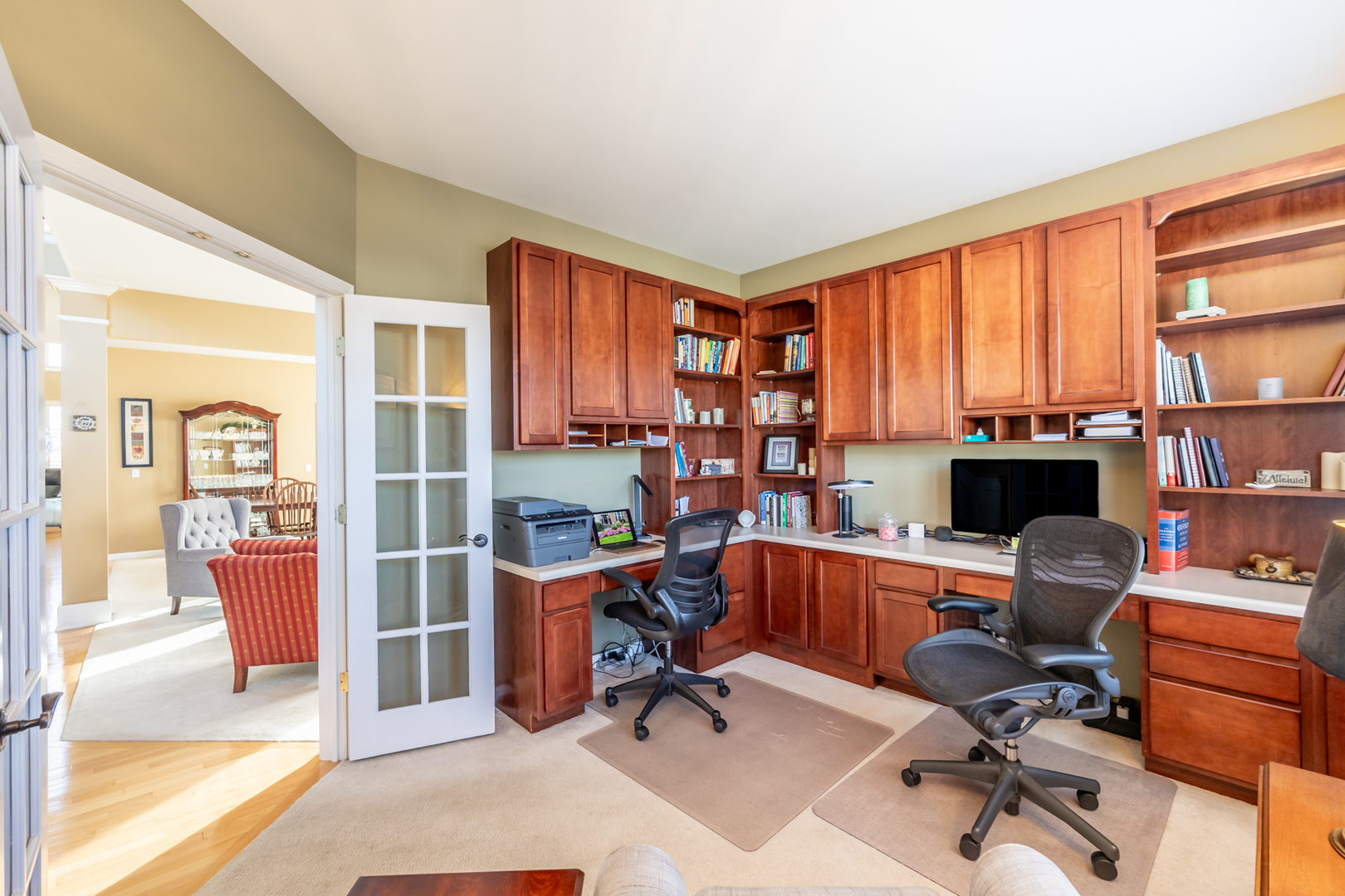 2737 Winton Court West Dundee, IL 60118 - Photo 9 of 52 a view of a workspace with furniture and a window