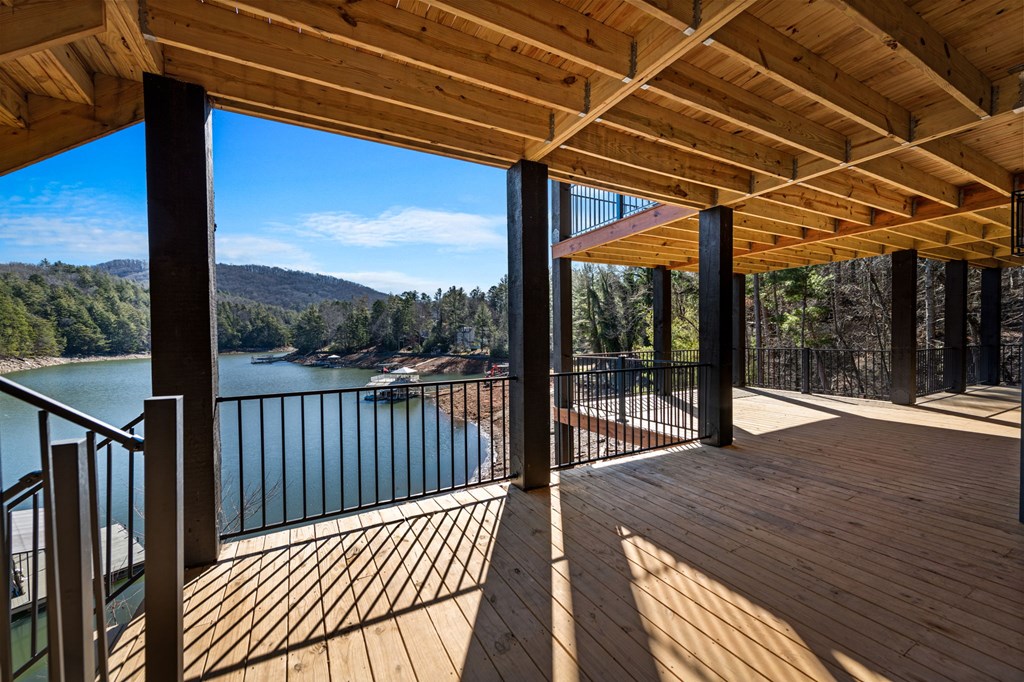770 Fish Hook Point Blue Ridge, GA 30513 - Photo 70 of 96 2nd Lower Level Deck, 2nd Lower Level Deck - Stairs lead to the Terrace Level Living + Lake/Dock Access