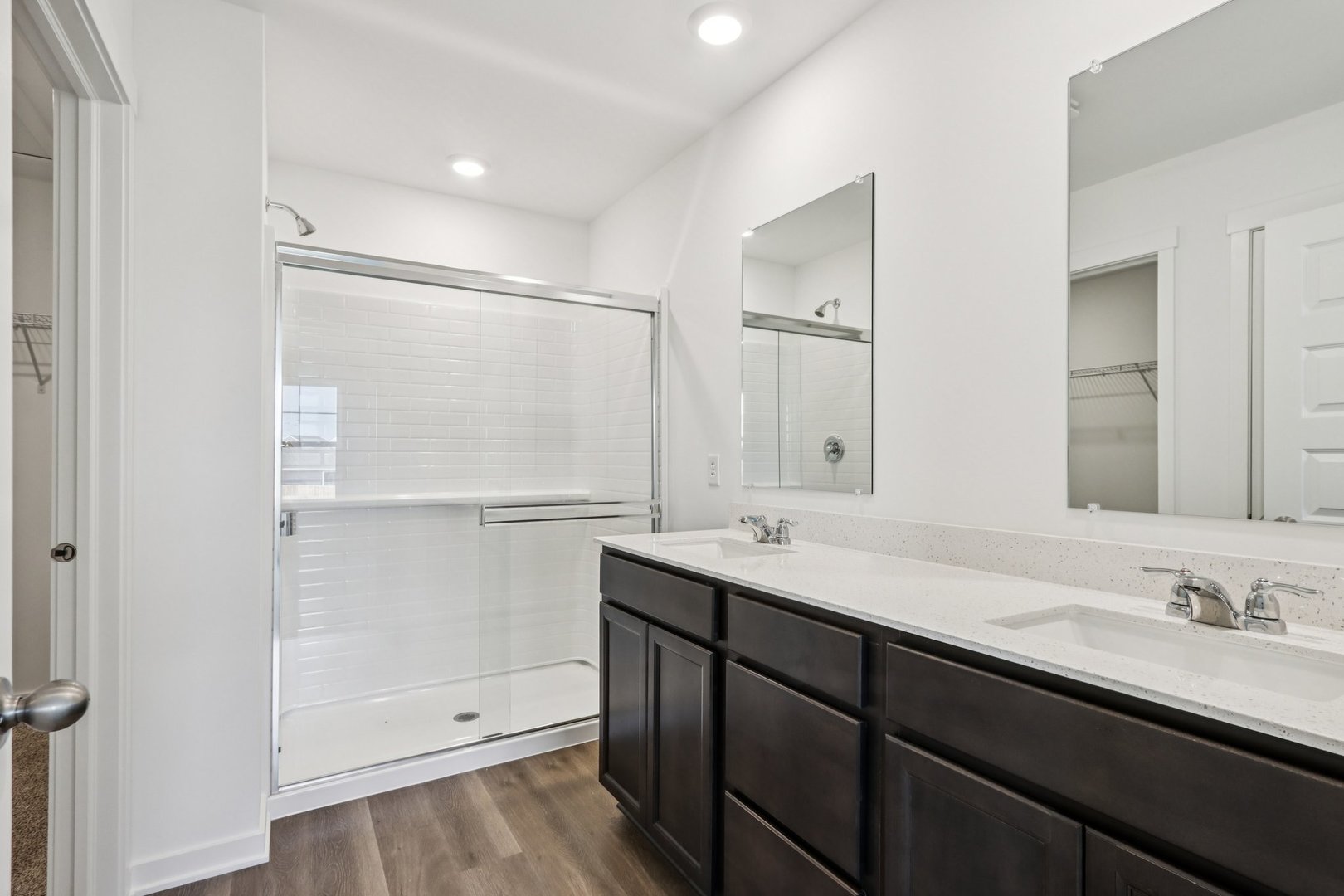 2561 Tahoe Lane Pingree Grove, IL 60140 - Photo 19 of 56 a bathroom with a granite countertop sink mirror and double