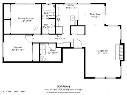 a picture of a wall with a white building