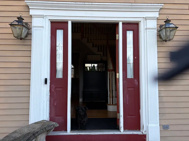 a view of a entryway