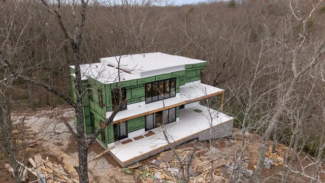 a view of a chairs with wooden stairs
