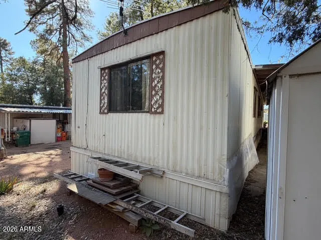 a backyard of a house