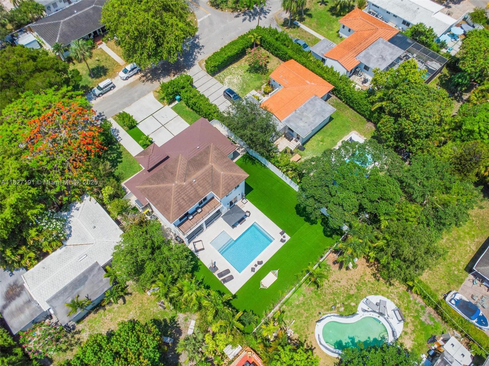Biscayne Park Biscayne Park, FL 33161 - Photo 44 of 45 an aerial view of a house with a yard