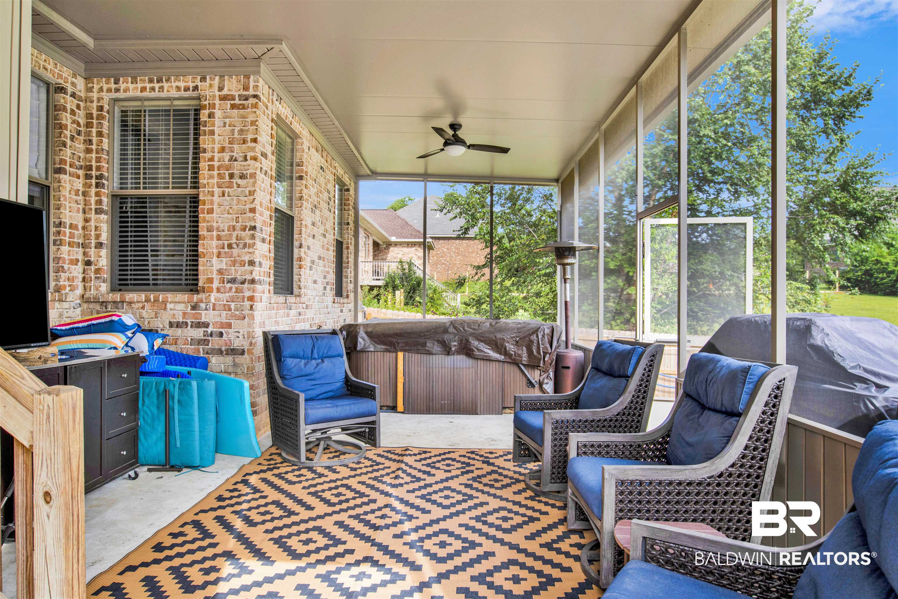 12418 Cambron Trail Daphne, AL 36527 - Photo 39 of 44 Sunroom / solarium with plenty of natural light and ceiling fan