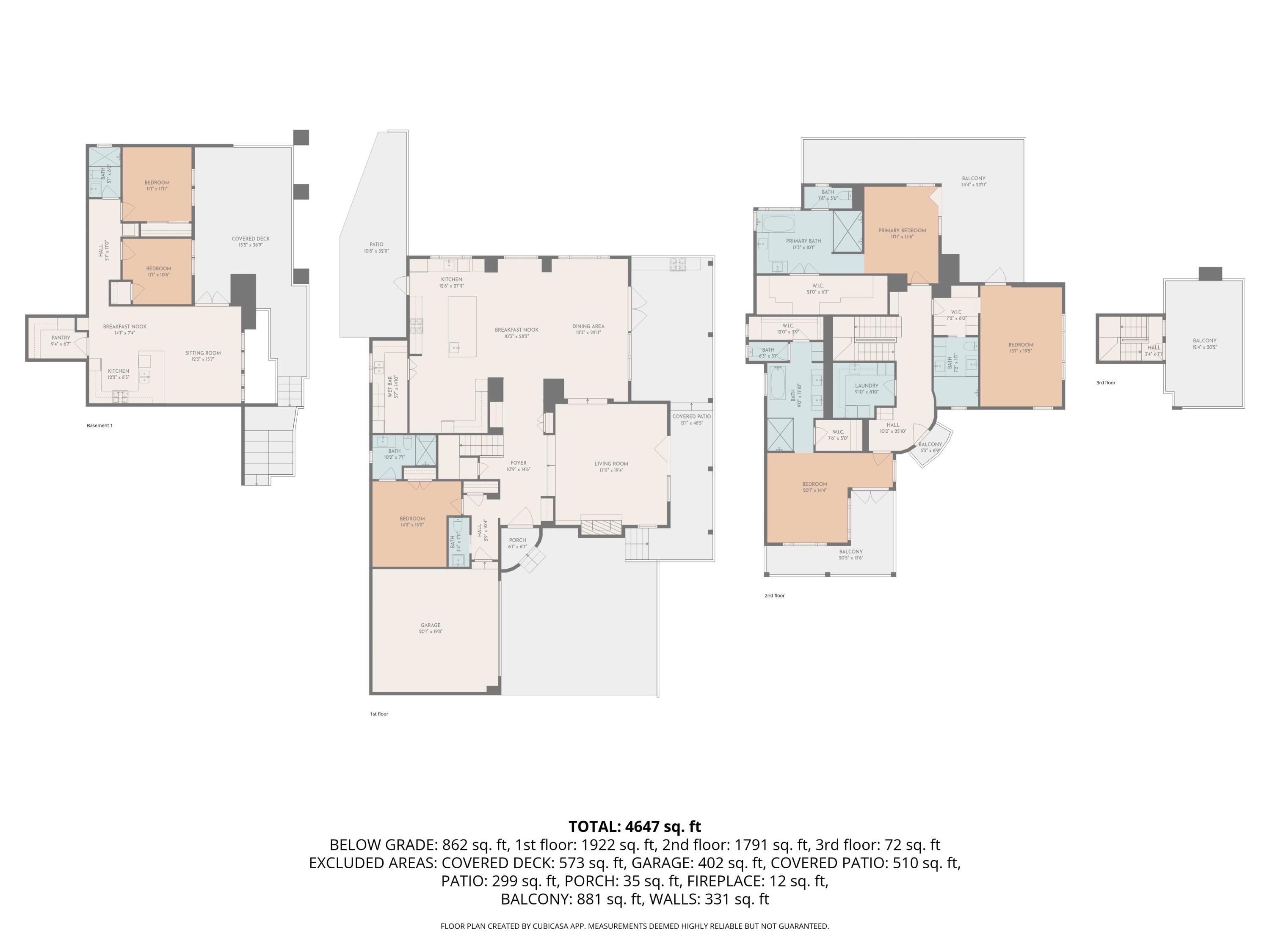 210 Las Alturas Road Santa Barbara, CA 93103 - Photo 53 of 61 2D Floor Plan for 210 Las Alturas Road_4