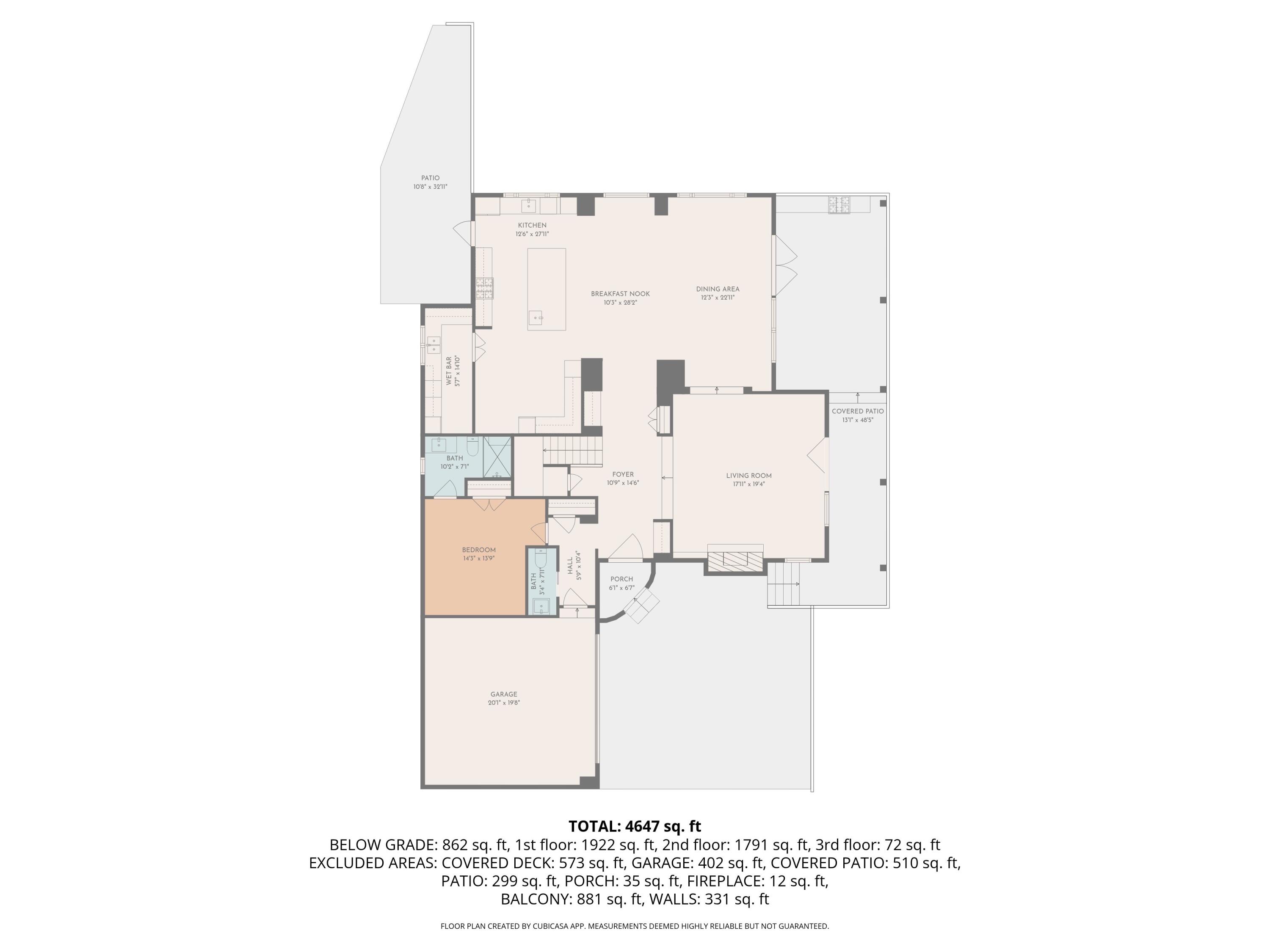 210 Las Alturas Road Santa Barbara, CA 93103 - Photo 54 of 61 2D Floor Plan for 210 Las Alturas Road_1