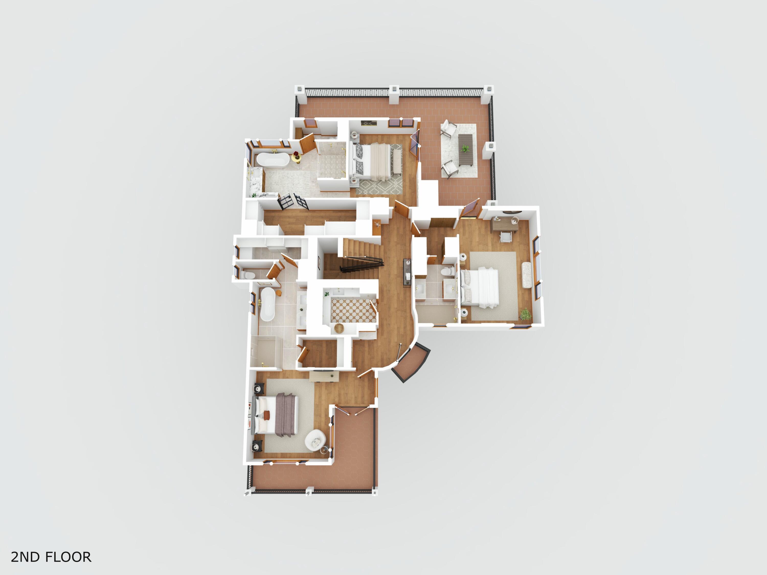 210 Las Alturas Road Santa Barbara, CA 93103 - Photo 57 of 61 3D Floor Plan for 210 Las Alturas Road_2