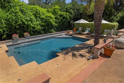 a view of outdoor space yard deck patio and outdoor kitchen