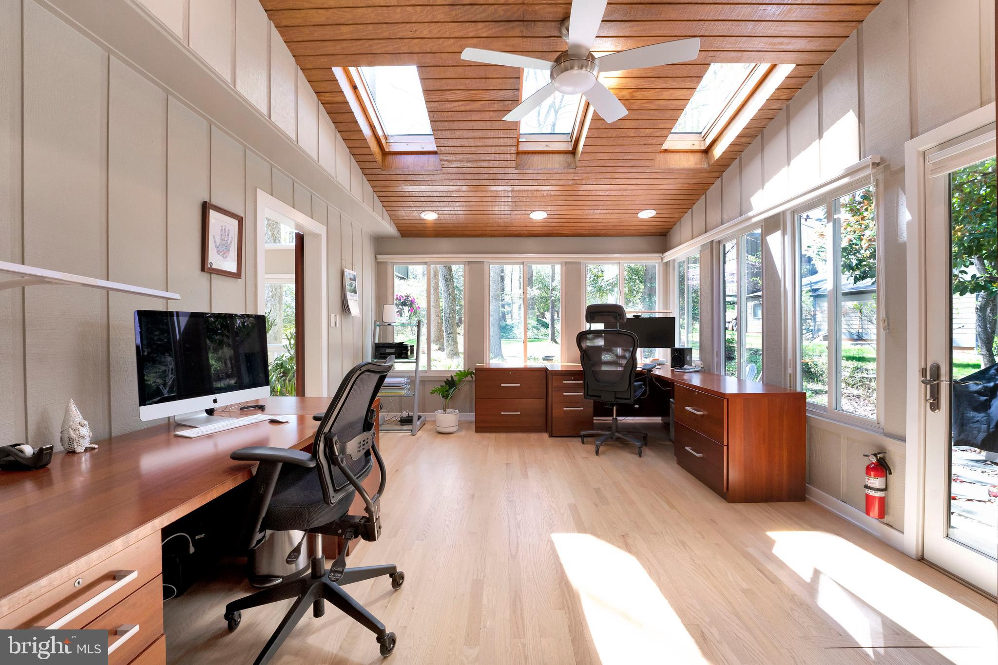 3214 Foxvale Drive Oakton, VA 22124 - Photo 21 of 56 a workspace with furniture water view and a large window