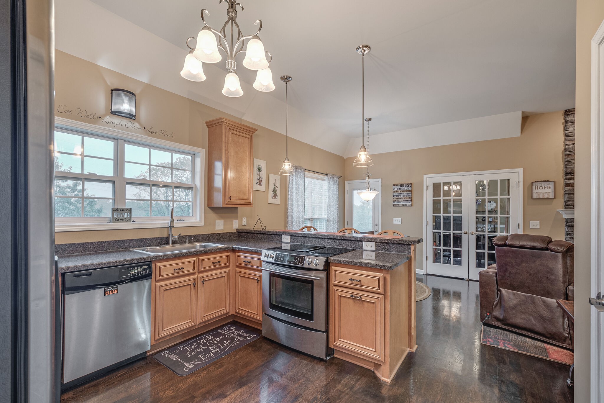 2113 Burford Road Lebanon, TN 37087 - Photo 13 of 35 a kitchen with stainless steel appliances granite countertop a stove and a sink