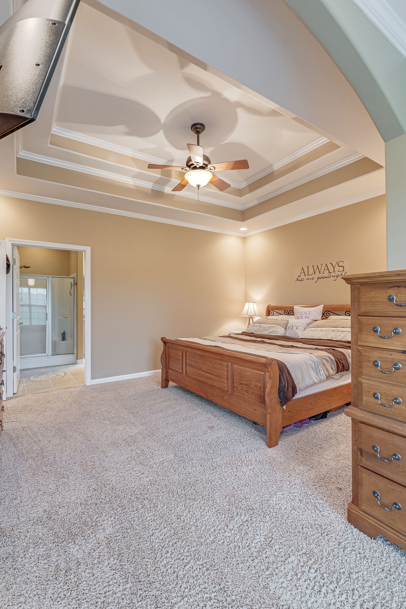2113 Burford Road Lebanon, TN 37087 - Photo 21 of 35 a bedroom with a bed and a ceiling fan
