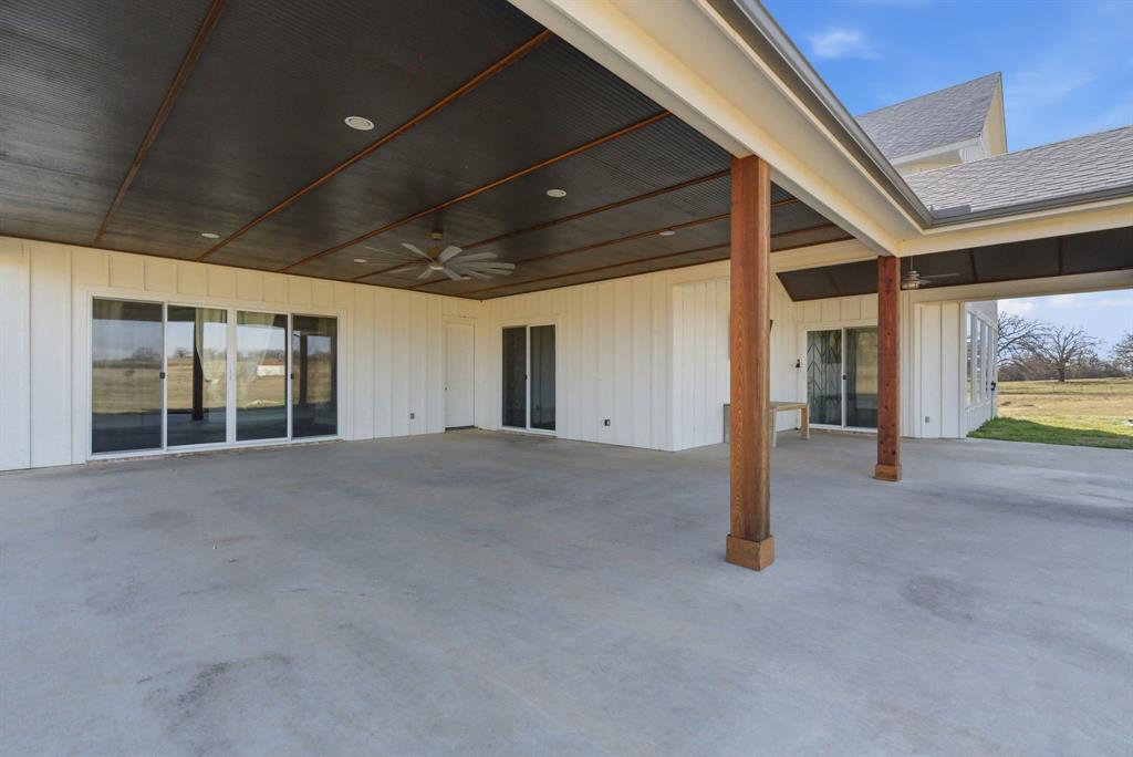 4600 A Old Brock Road Weatherford, TX 76087 - Photo 40 of 40 View of patio with a ceiling fan