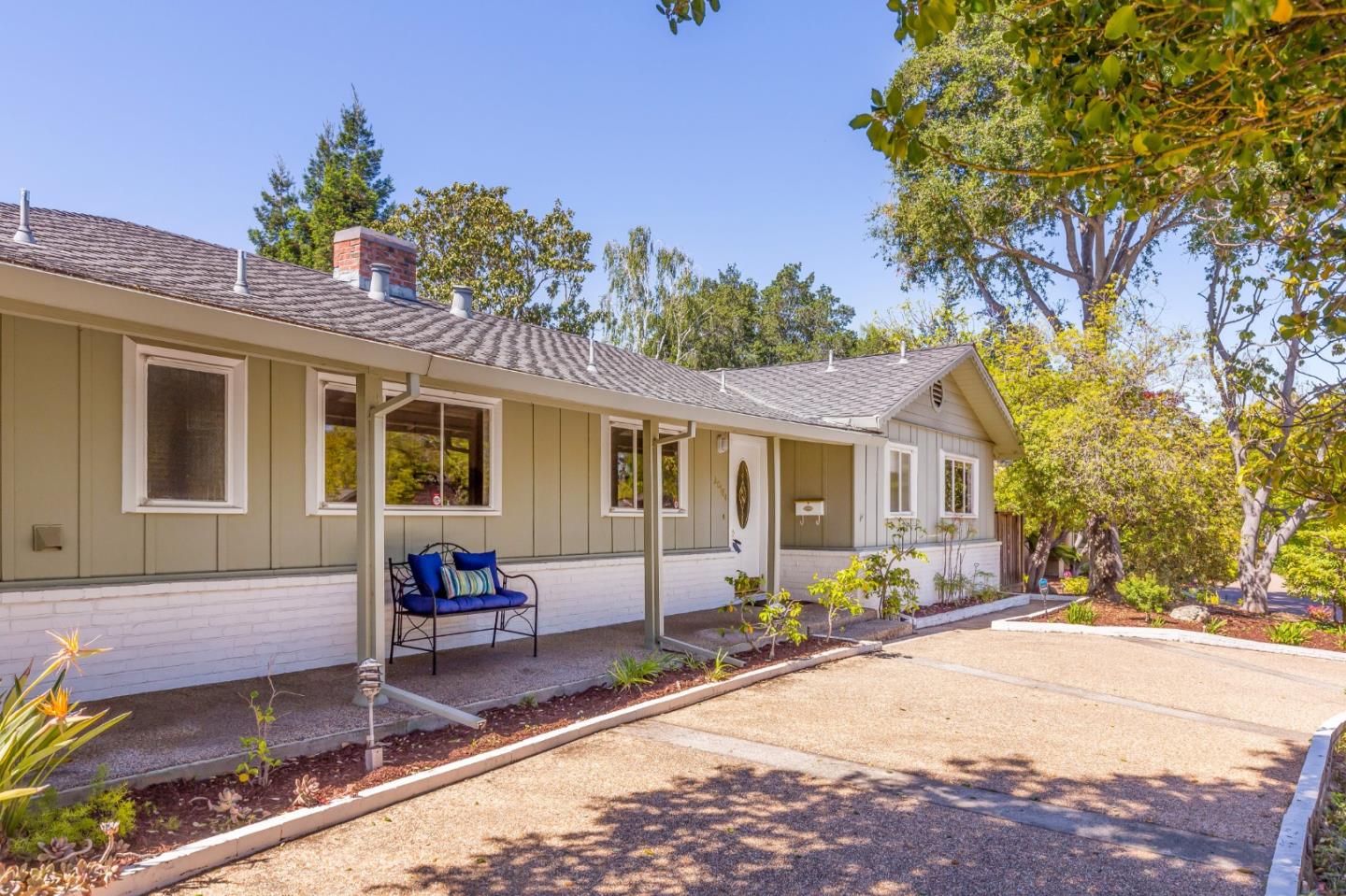 20184 Pierce Road Saratoga, CA 95070 - Photo 3 of 30 a front view of house with yard outdoor seating and barbeque oven