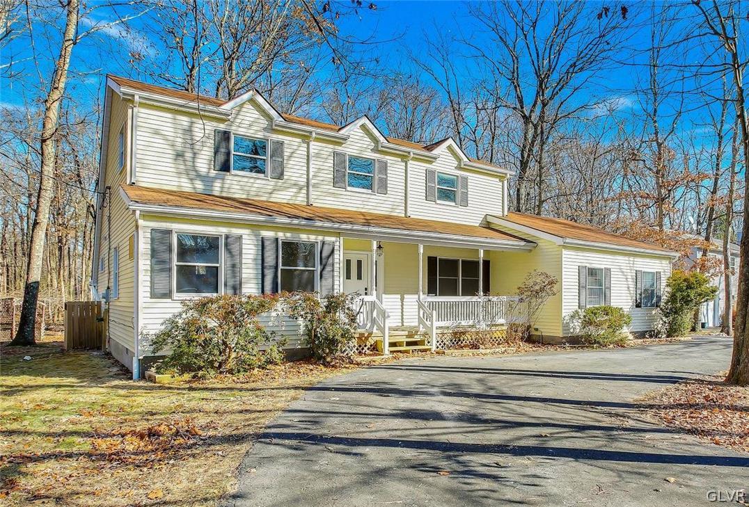 a front view of a house