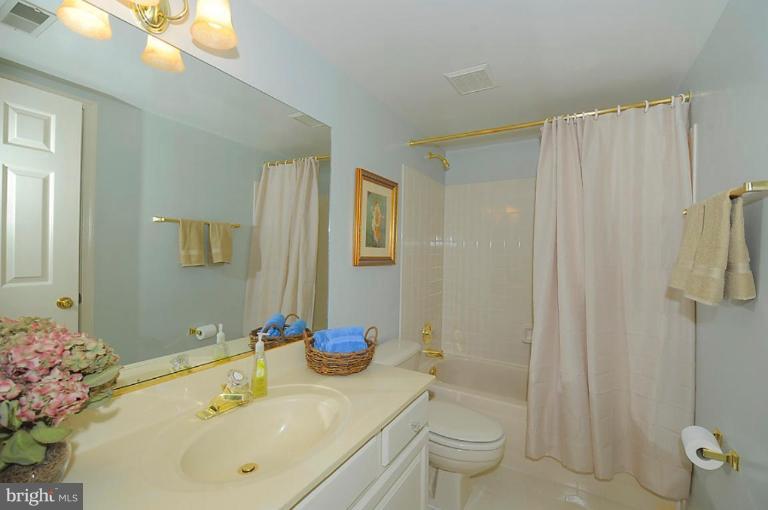 6583 Forsythia Street Springfield, VA 22150 - Photo 9 of 28 a bathroom with a sink toilet and shower