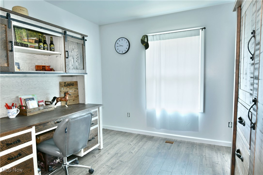 6005 Hurlburt Road Rome, OH 44085 - Photo 25 of 50 Home office with wood-type flooring