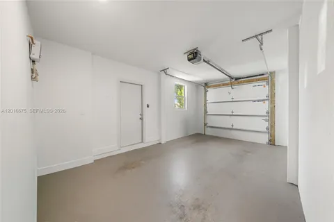 a view of a garage