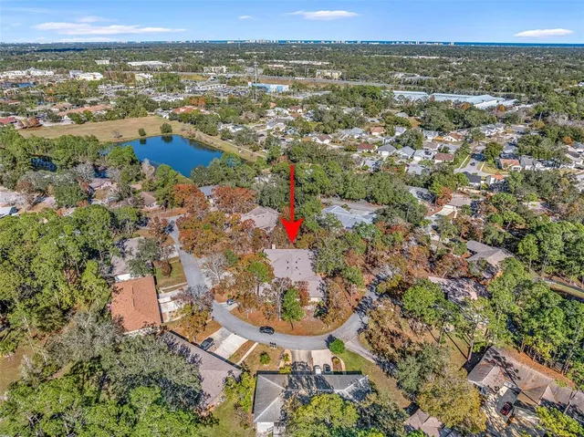 a view of city and mountain