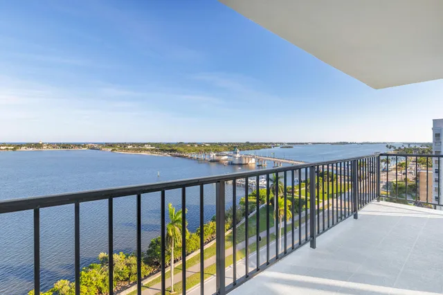 a balcony with street view