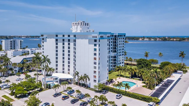 a view of a city with tall buildings