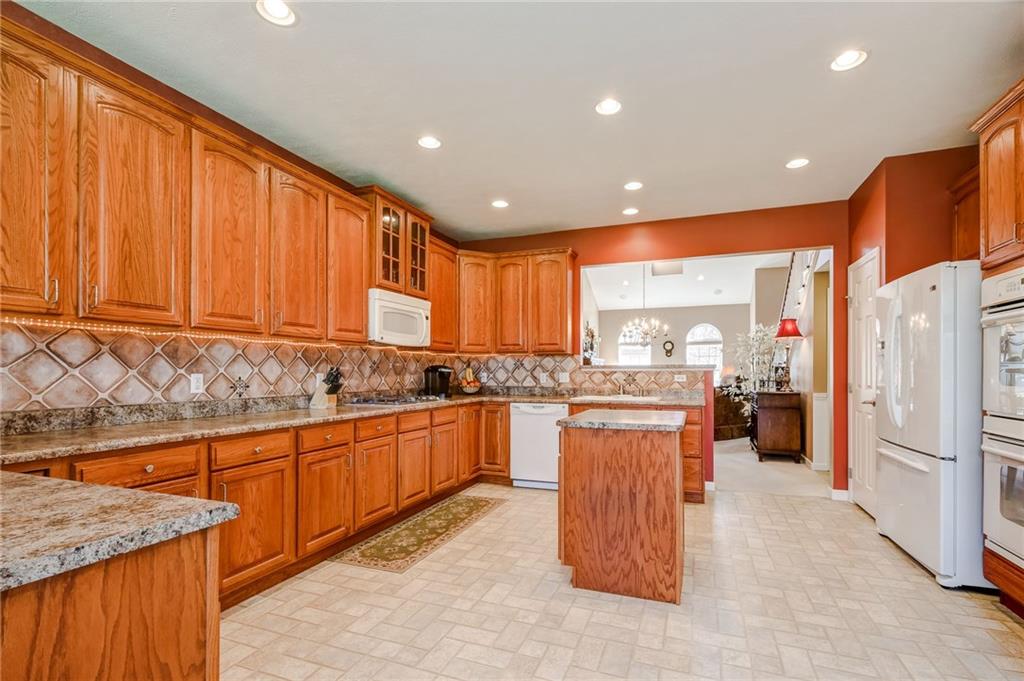 Kitchen open to Family Room