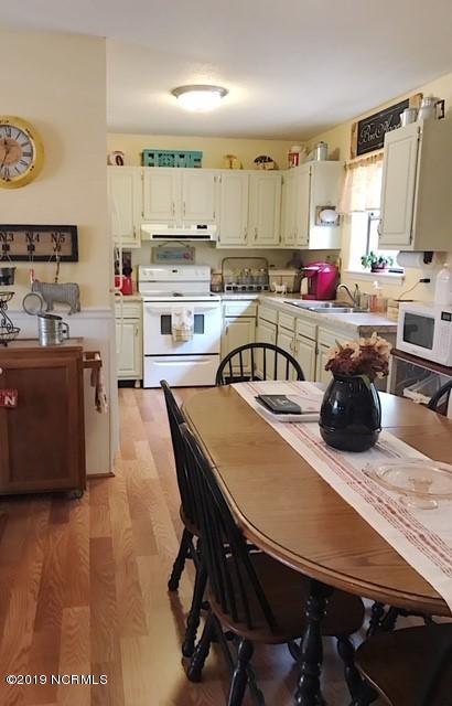 dining and kitchen open
