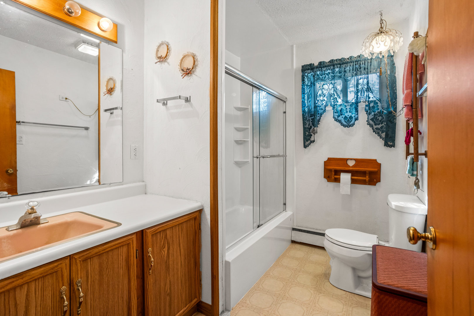 808 South Longview Road Monticello, IL 61856 - Photo 30 of 41 a bathroom with a sink a toilet and shower